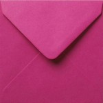 Envelop vierkant fuchsia roze